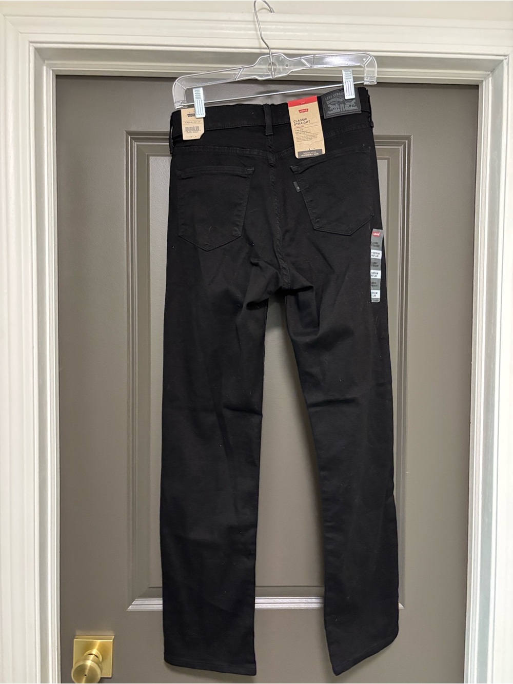 Levi’s classic straight black jeans 4 NWT - Picture 4 of 6
